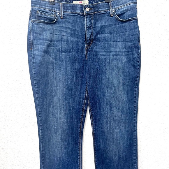 Levi's 525 perfect waist Women's Straight Leg Jeans in Deep Blue 16 - Picture 4 of 8